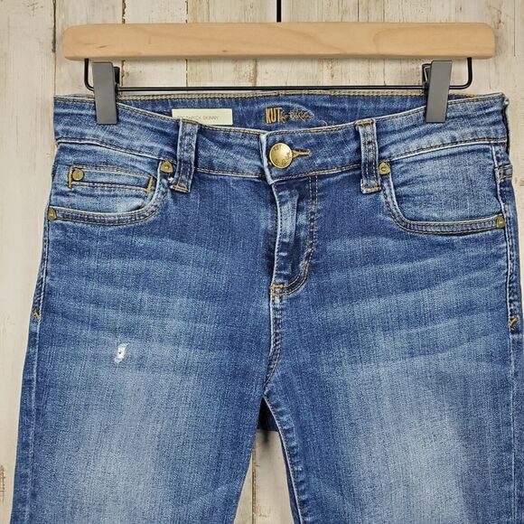 Kut from the Kloth Toothpick Skinny Denim Jeans Blue Size 2s - Picture 4 of 13